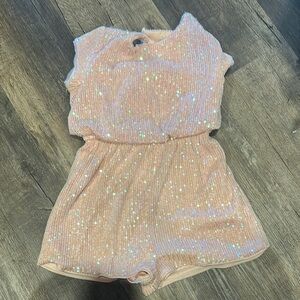 Sparkling Pink Kids Romper